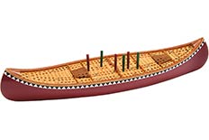 Canoe Cribbage Board