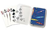 kayaks playing cards