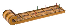 Toboggam Cribbage Board