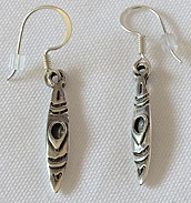 whole kayak earrings